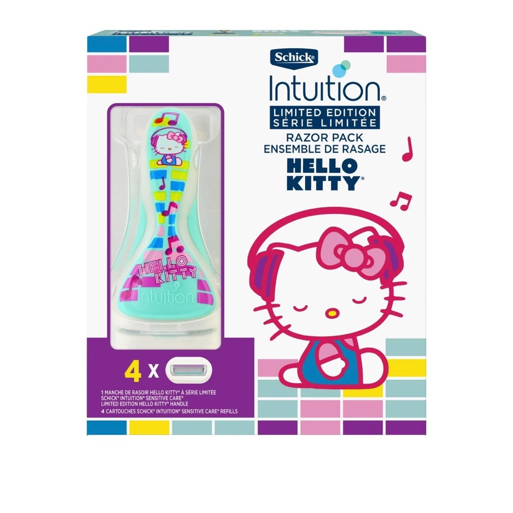 Schlick intuition limited edition hello kitty razor & 4 refill